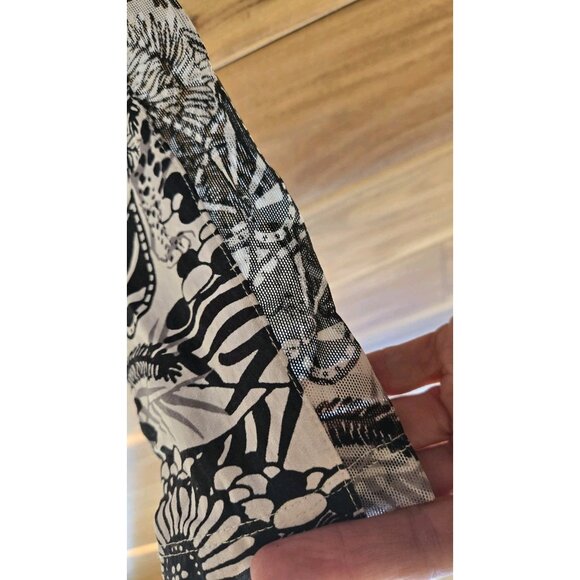 Ibkul SMALL Golf/Hike 1/4 Zip Pullover Paisley Long Sleeve Mesh SleeveCool Top - Picture 6 of 10